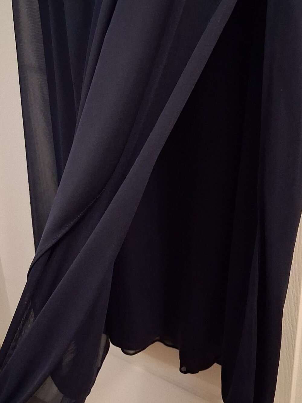 NWT Alex Evenings Formal Navy Sequin Lace Chiffon Gown for MOB or MOG – Size 18 - Picture 7 of 7